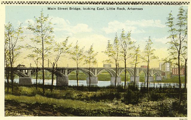 Main Street Bridge, looking East, Little Rock, Arkansas
